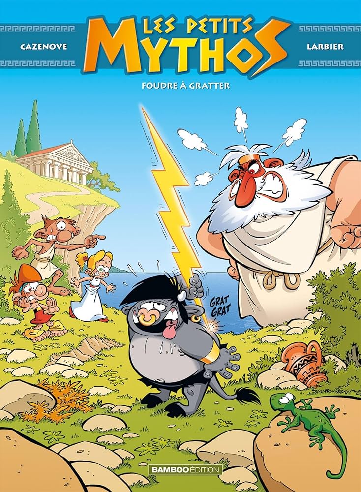 Image de l'objet « PETITS MYTHOS (LES) TOME 1 / FOUDRE A GRATTER »