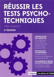 Image de l'objet &laquo; REUSSIR LES TESTS PSYCHO-TECHNIQUES &raquo;