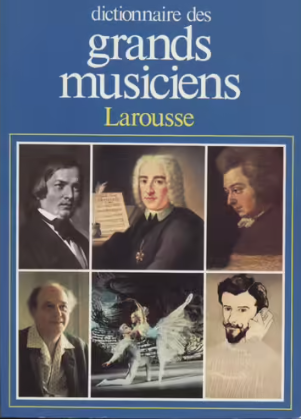 Image de l'objet &laquo; DICTIONNAIRE DES GRANDS MUSICIENS TOME 2 &raquo;