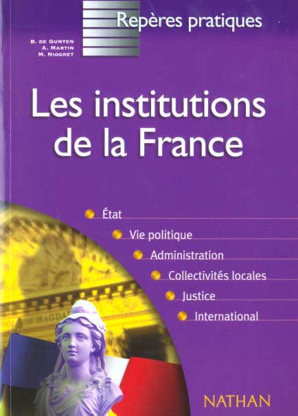 Image de l'objet &laquo; INSTITUTIONS DE LA FRANCE (LES) &raquo;