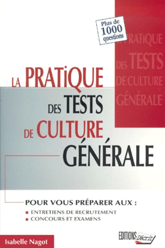 Image de l'objet &laquo; PRATIQUE DES TEST DE CULTURE GENERAL (LES) &raquo;