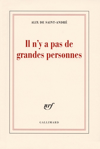 Image de l'objet &laquo; IL N'Y A PAS DE GRANDES PERSONNES &raquo;