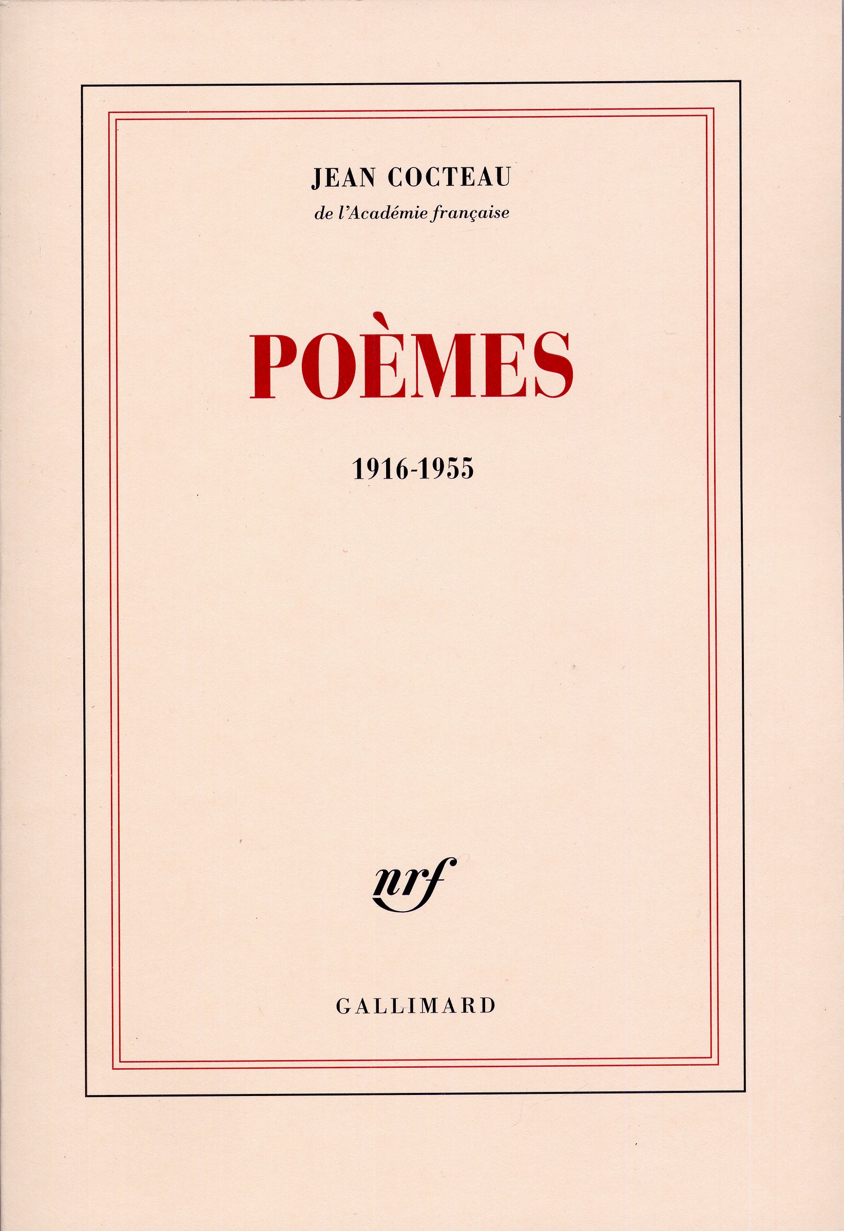 Image de l'objet &laquo; POEMES , 1916-1955 &raquo;