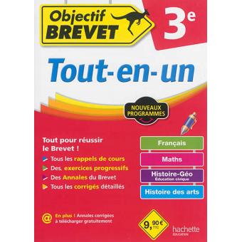 Image de l'objet &laquo; OBJECTIF BREVET 3EME / TOUTES LES MATIERES &raquo;